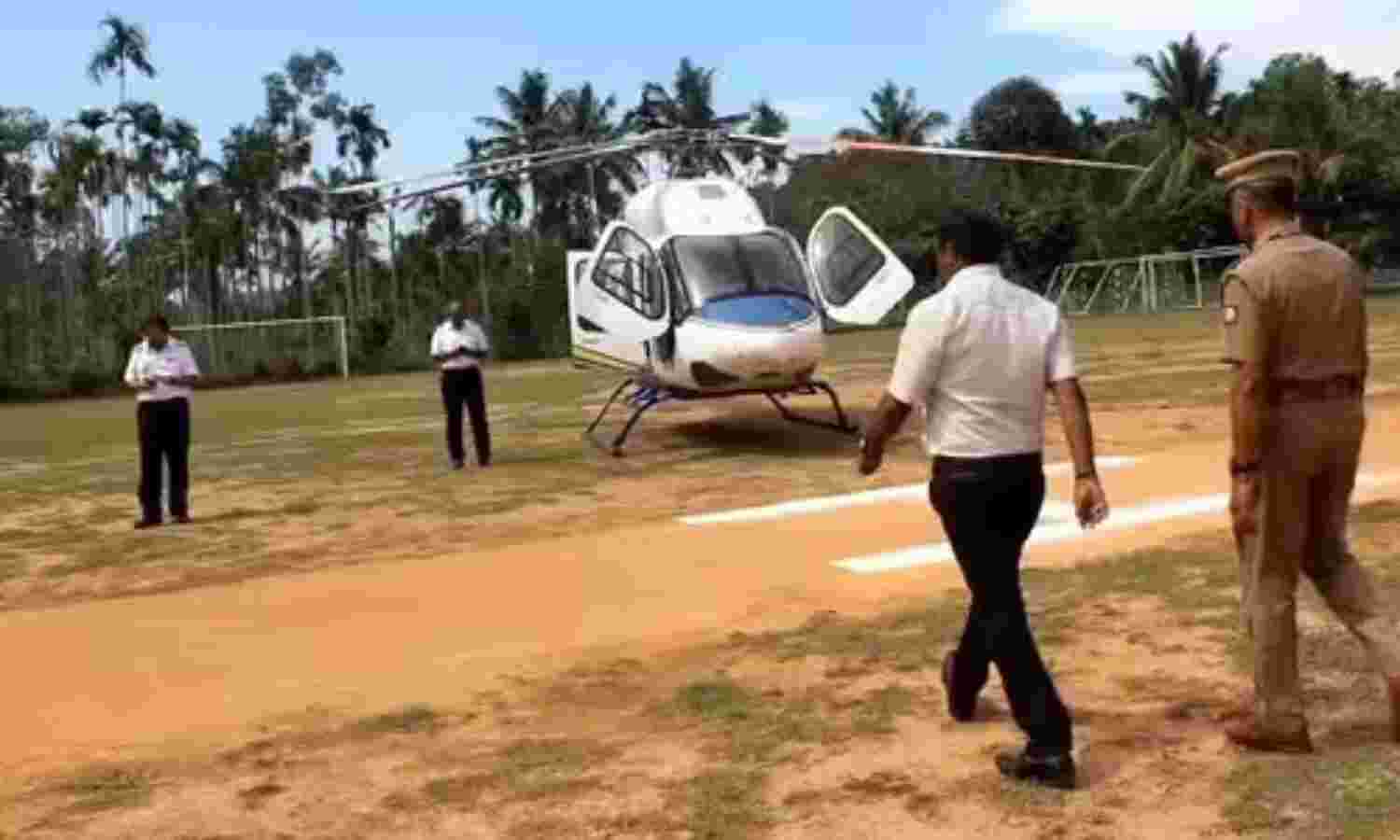 രാഹുല് ഗാന്ധിയുടെ ഹെലികോപ്റ്ററില് പരിശോധന രാഹുല് ഗാന്ധിയുടെ ഹെലികോപ്റ്ററില് പരിശോധന