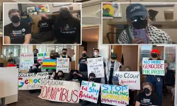 ഗസ കൂട്ടക്കുരുതിയെ സഹായിക്കുന്നതിനെതിരെ ഗൂഗിള് ഓഫിസുകളിൽ വൻ സമരം; ജീവനക്കാരെ കൂട്ടത്തോടെ പിരിച്ചുവിട്ടു ഗസ കൂട്ടക്കുരുതിയെ സഹായിക്കുന്നതിനെതിരെ ഗൂഗിള് ഓഫിസുകളിൽ വൻ സമരം; ജീവനക്കാരെ കൂട്ടത്തോടെ പിരിച്ചുവിട്ടു