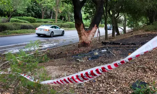 ഇലക്ട്രിക് കാറിന് തീപിടിച്ചു; നാലംഗ മലയാളി കുടുംബത്തിന് കാലിഫോർണയിൽ ദാരുണാന്ത്യം