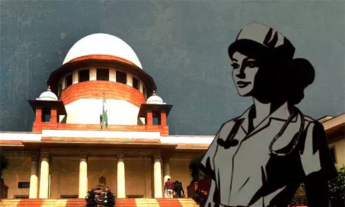 നഴ്സുമാര്ക്ക് ഒരു വര്ഷത്തെ നിര്ബന്ധിത പരിശീലനം വേണ്ട; കേരള സര്ക്കാര് തീരുമാനം ശരിവെച്ച് സുപ്രിംകോടതി നഴ്സുമാര്ക്ക് ഒരു വര്ഷത്തെ നിര്ബന്ധിത പരിശീലനം വേണ്ട; കേരള സര്ക്കാര് തീരുമാനം ശരിവെച്ച് സുപ്രിംകോടതി