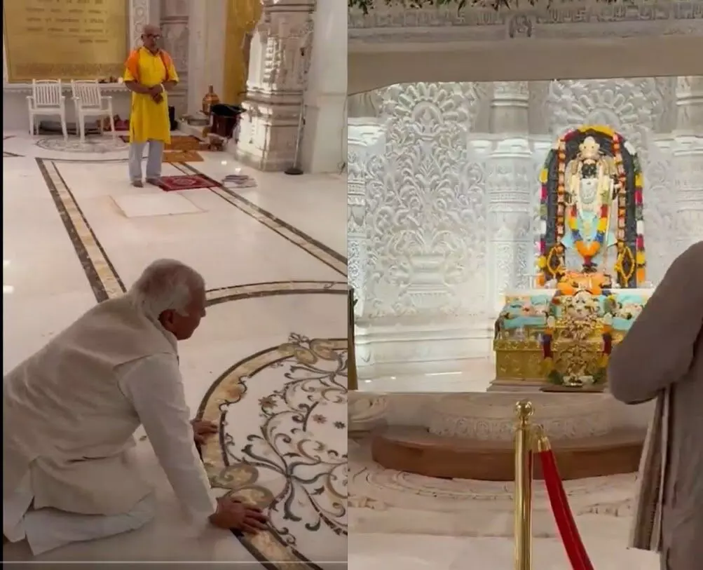 അയോധ്യയില്‍ രാം ലല്ലയെ കണ്ടുവണങ്ങി ഗവര്‍ണര്‍ ആരിഫ് മുഹമ്മദ് ഖാന്‍