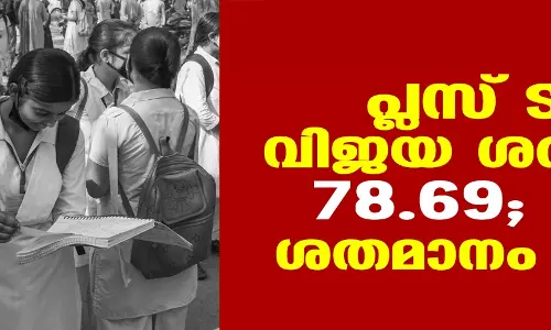 പ്ലസ്ടു: വിജയശതമാനം 78.69; ഉപരിപഠനത്തിന് യോഗ്യത നേടിയത് 294888 പേര് പ്ലസ്ടു: വിജയശതമാനം 78.69; ഉപരിപഠനത്തിന് യോഗ്യത നേടിയത് 294888 പേര്