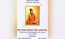 കവി തിരുവള്ളുവരെ കാവി പുതപ്പിച്ച് തമിഴ്‌നാട് ഗവര്‍ണര്‍; വിവാദം