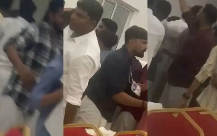 കെഎസ്യു പഠന ക്യാംപിലെ കൂട്ടത്തല്ല്; നാല് നേതാക്കള്ക്ക് സസ്പെന്ഷന് കെഎസ്യു പഠന ക്യാംപിലെ കൂട്ടത്തല്ല്; നാല് നേതാക്കള്ക്ക് സസ്പെന്ഷന്