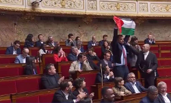 ഫ്രഞ്ച് പാര്‍ലമെന്റില്‍ ഫലസ്തീന്‍ പതാക വീശിയ ഇടത് എം.പിക്ക് സസ്‌പെന്‍ഷന്‍