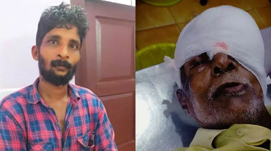 വീട്ടിലെ പൂച്ചയെ കണ്ടില്ല; മുത്തച്ഛനെ പേരമകന്‍ വെട്ടിപ്പരിക്കേല്‍പ്പിച്ചു