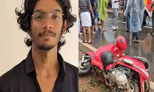 സൈഡ് കൊടുക്കുന്നതിനിടയില്‍ തെന്നിവീണത് ലോറിക്കടിയിലേക്ക്; വിദ്യാര്‍ഥിക്ക് ദാരുണാന്ത്യം