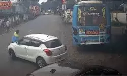 പെട്രോള്‍ പമ്പ് ജീവനക്കാരനെ കാറിടിച്ച് കൊല്ലാന്‍ ശ്രമിച്ച പോലിസുകാരന്‍ അറസ്റ്റില്‍