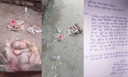 ക്ഷേത്രത്തിലെ വിഗ്രഹം തകര്‍ത്ത് മുസ് ലിംകള്‍ക്കെതിരേ വ്യാജ പരാതി; യുപിയില്‍ പൂജാരി അറസ്റ്റില്‍