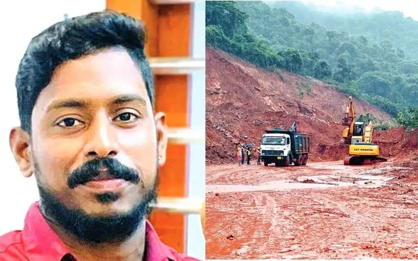 റോഡിലെ മണ്ണിനടിയില് ലോറിയില്ല, 98% മണ്ണും നീക്കി; ഇനി തിരച്ചില് നദിയിലേക്കെന്നും കര്ണാടക റോഡിലെ മണ്ണിനടിയില് ലോറിയില്ല, 98% മണ്ണും നീക്കി; ഇനി തിരച്ചില് നദിയിലേക്കെന്നും കര്ണാടക