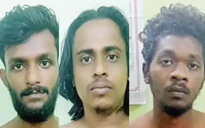 പ്രായപൂര്ത്തിയാകാത്ത പെണ്കുട്ടിയെ തട്ടിക്കൊണ്ടുപോയി പീഡിപ്പിച്ച 3 പേര് പിടിയില് പ്രായപൂര്ത്തിയാകാത്ത പെണ്കുട്ടിയെ തട്ടിക്കൊണ്ടുപോയി പീഡിപ്പിച്ച 3 പേര് പിടിയില്