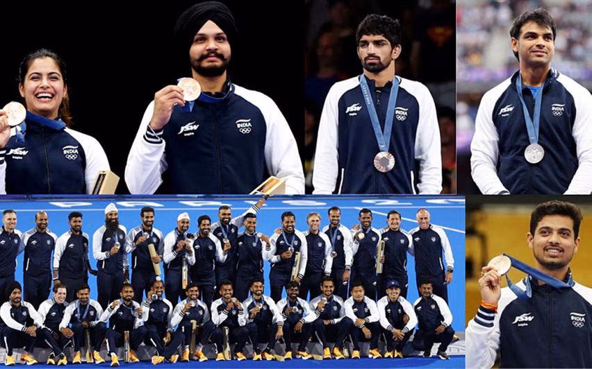 പാരീസ് ഒളിംപിക്സില് ഇന്ത്യയുടെ പോരാട്ടം അവസാനിച്ചു; ലഭിച്ചത് ആറ് മെഡലുകള് പാരീസ് ഒളിംപിക്സില് ഇന്ത്യയുടെ പോരാട്ടം അവസാനിച്ചു; ലഭിച്ചത് ആറ് മെഡലുകള്