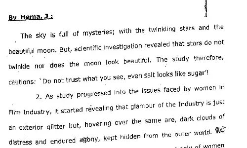 ഉന്നതര്ക്കെതിരേയും മൊഴികള്; ചൂഷണത്തെ നിസ്സാരവല്ക്കരിച്ച് നടിമാരും, റിപോര്ട്ടിന്റെ പൂര്ണരൂപം വായിക്കാം ഉന്നതര്ക്കെതിരേയും മൊഴികള്; ചൂഷണത്തെ നിസ്സാരവല്ക്കരിച്ച് നടിമാരും, റിപോര്ട്ടിന്റെ പൂര്ണരൂപം വായിക്കാം