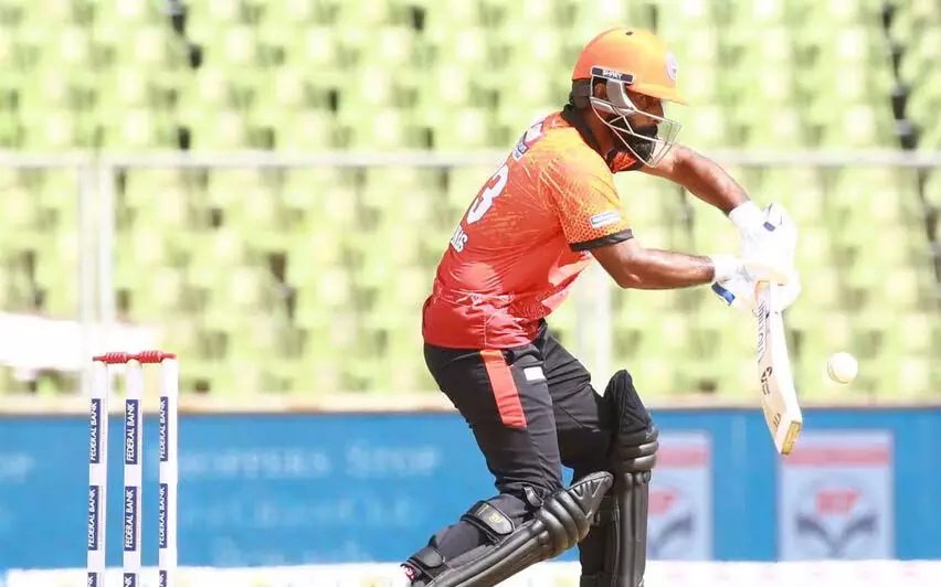 കേരളാ ക്രിക്കറ്റ് ലീഗ്; കൊച്ചി ബ്ലൂ ടൈഗേഴ്സിനെ വീഴ്ത്തി കാലിക്കറ്റ് ഗ്ലോബ്സ്റ്റാര്‍സ്