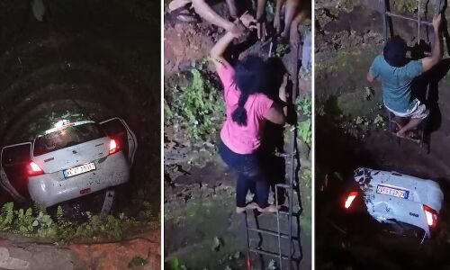 കൊച്ചിയില്‍ കാര്‍ കിണറ്റില്‍ വീണു; ദമ്പതികള്‍ അല്‍ഭുതകരമായി രക്ഷപ്പെട്ടു