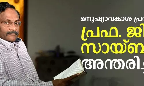 സാമൂഹിക പ്രവര്‍ത്തകന്‍ ജി എന്‍ സായ്ബാബ അന്തരിച്ചു