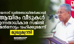 വയനാട് പുനരധിവാസം: ആയിരം വീടുകള്‍ നിര്‍മിക്കും; മേല്‍നോട്ടത്തിന് ഉന്നതാധികാര സമിതി