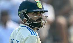 വീണ്ടും രണ്ടക്കം നേടാനാവാതെ കോഹ്‌ലി; മുംബൈ ടെസ്റ്റിലും നാണക്കേട്‌