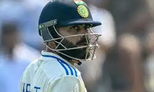 വീണ്ടും രണ്ടക്കം നേടാനാവാതെ കോഹ്ലി; മുംബൈ ടെസ്റ്റിലും നാണക്കേട് വീണ്ടും രണ്ടക്കം നേടാനാവാതെ കോഹ്ലി; മുംബൈ ടെസ്റ്റിലും നാണക്കേട്