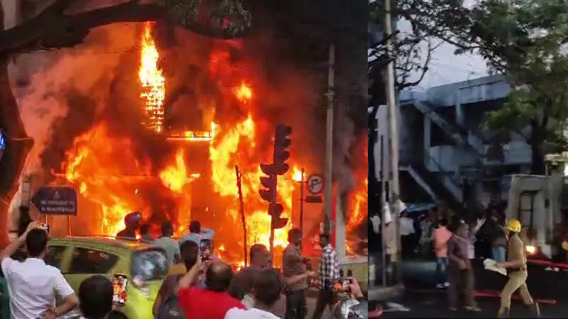 ഇലക്ട്രിക് സ്കൂട്ടര് ഷോറൂമിന് തീപിടിച്ചു; യുവതി വെന്തുമരിച്ചു ഇലക്ട്രിക് സ്കൂട്ടര് ഷോറൂമിന് തീപിടിച്ചു; യുവതി വെന്തുമരിച്ചു