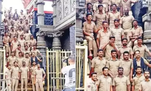 പതിനെട്ടാംപടിയിലെ ഫോട്ടോഷൂട്ട്; പോലിസുകാര്‍ക്കെതിരേ നടപടി