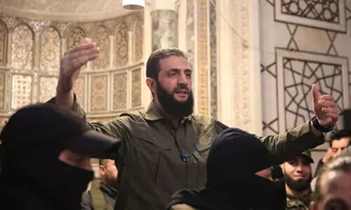 സിറിയ ശുദ്ധീകരിക്കപ്പെടുന്നു വിജയപ്രസംഗത്തില് അബൂ മുഹമ്മദ് അല് ജൂലാനി സിറിയ ശുദ്ധീകരിക്കപ്പെടുന്നു വിജയപ്രസംഗത്തില് അബൂ മുഹമ്മദ് അല് ജൂലാനി