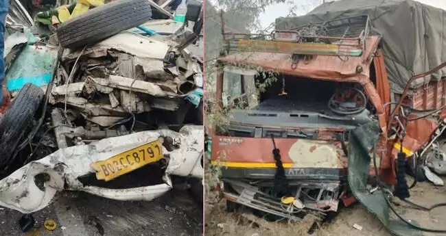 ഫിറോസ്പൂരില്‍ പിക്കപ്പ് വാന്‍ ലോറിയിലിടിച്ച് ഒമ്പത് മരണം