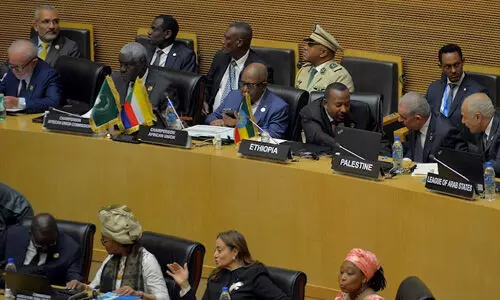 ഗസയിലെ വംശഹത്യപദ്ധതികളെ അപലപിച്ച് ആഫ്രിക്കന് യൂണിയന് ഉച്ചകോടി ഗസയിലെ വംശഹത്യപദ്ധതികളെ അപലപിച്ച് ആഫ്രിക്കന് യൂണിയന് ഉച്ചകോടി