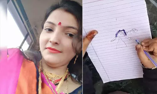 പപ്പ മമ്മിയെ കൊന്നു കെട്ടിത്തൂക്കി; യുവതിയുടെ മരണത്തില് വഴിത്തിരിവായി മകള് വരച്ച ചിത്രങ്ങള് പപ്പ മമ്മിയെ കൊന്നു കെട്ടിത്തൂക്കി; യുവതിയുടെ മരണത്തില് വഴിത്തിരിവായി മകള് വരച്ച ചിത്രങ്ങള്