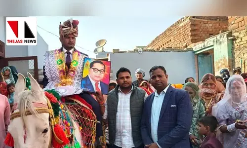 പോലിസ് സുരക്ഷയില്‍ കുതിരപ്പുറത്ത് വിവാഹഘോഷയാത്ര നടത്തി ദലിത് വരന്‍