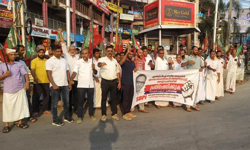 എം കെ ഫൈസിയുടെ അറസ്റ്റില്‍ പ്രതിഷേധിച്ചു