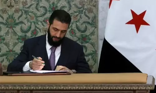 സിറിയയുടെ ഇടക്കാല ഭരണഘടനക്ക് അംഗീകാരം