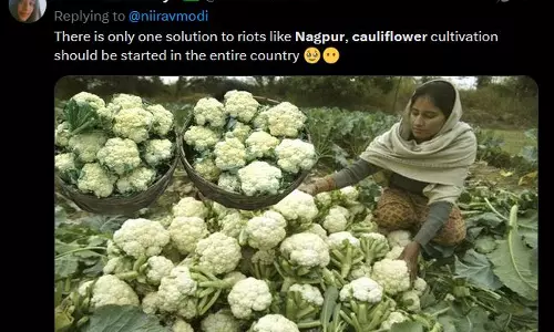 കോളി ഫ്ളവര്‍ ചിത്രങ്ങള്‍ പങ്കുവച്ച് ഹിന്ദുത്വവാദികള്‍; നാഗ്പൂരില്‍ ഭഗല്‍പൂര്‍ മോഡല്‍ കൂട്ടക്കൊലകള്‍ നടത്തണമെന്ന് ആഹ്വാനം