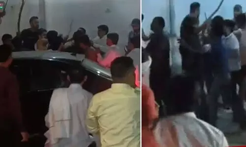 ദലിത് വിവാഹ ഘോഷയാത്രക്ക് നേരെ സവര്‍ണ ആക്രമണം; വരന്റെ മാലയും കവര്‍ന്നു(വീഡിയോ)