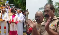 കുരിശുരൂപമേന്തി നാരങ്ങാനത്തേക്ക് പരിഹാരപ്രദക്ഷിണം; തടഞ്ഞ് വനംവകുപ്പ്