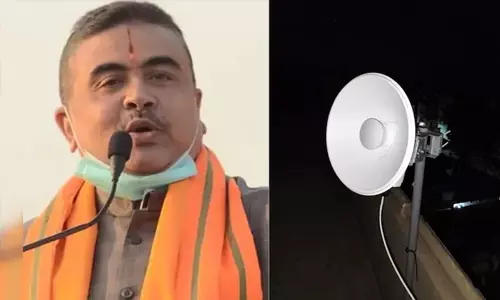 ബംഗാളില്‍ കശ്മീരികള്‍ ദുരൂഹ ഉപകരണം സ്ഥാപിച്ചെന്ന് സുവേന്ദു അധികാരി; മധ്യപ്രദേശുകാര്‍ സ്ഥാപിച്ച ജിയോ വിഫി ആന്റിനയെന്ന് പോലിസ്