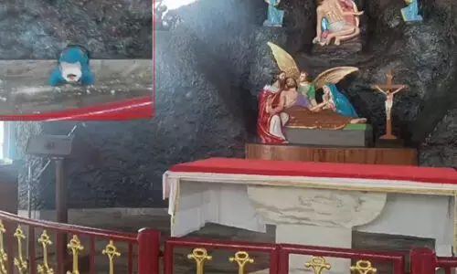 കഴക്കൂട്ടത്ത് ക്രിസ്ത്യന്‍ പള്ളിയില്‍ മാതാവിന്റെ പ്രതിമ തകര്‍ത്തു; പ്രതി പിടിയില്‍