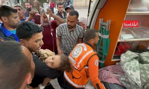 ഗസയിലെ യൂറോപ്യന്‍ ആശുപത്രിയില്‍ ബോംബിട്ട് ഇസ്രായോല്‍; 28 മരണം( വിഡിയോ)