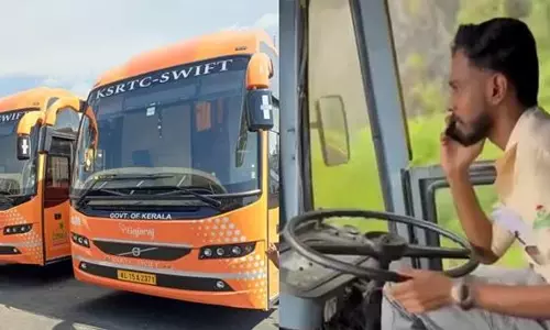 ഡ്രൈവിങിനിടെ ഫോണില്‍ സംസാരിച്ചു; സ്വിഫ്റ്റ് ഡ്രൈവറെ സസ്പെന്‍ഡ് ചെയ്ത് കെഎസ്ആര്‍ടിസി