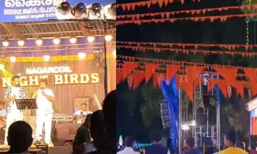 ഗാനമേളയിലെ ആര്എസ്എസ് ഗണഗീതം; ക്ഷേത്ര ഉപദേശക സമിതി പിരിച്ചുവിട്ടു ഗാനമേളയിലെ ആര്എസ്എസ് ഗണഗീതം; ക്ഷേത്ര ഉപദേശക സമിതി പിരിച്ചുവിട്ടു