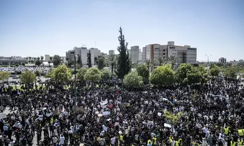 ഫലസ്തീന്‍ ഗ്രാമങ്ങള്‍ പിഴുതെറിയുന്ന ഇസ്രായേല്‍ നടപടി; നെഗേവില്‍ പ്രതിഷേധ പ്രകടനം നടത്തി ഫലസ്തീന്‍ ബദൂയിനുകള്‍