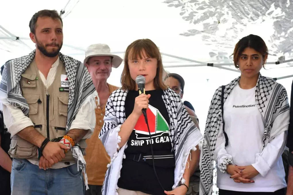 ഗസയിലേക്ക് യാത്ര തിരിച്ച് പരിസ്ഥിതി പ്രവര്‍ത്തക ഗ്രേറ്റ തുന്‍ബെര്‍ഗ്