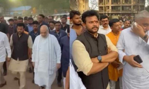 വിമാന അപകടം നടന്ന സ്ഥലത്ത് നിന്ന് റീലെടുത്ത് കേന്ദ്ര വ്യോമയാന മന്ത്രി; രാജിവയ്ക്കണമെന്ന് ആവശ്യം