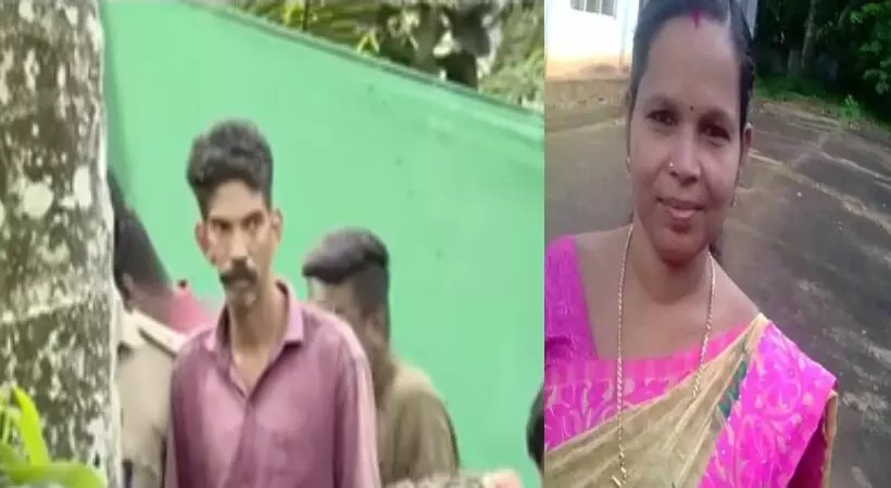 തിരുവനന്തപുരത്ത് വീട്ടമ്മയെ കൊന്ന് കുഴിച്ചുമൂടിയ സംഭവം; പ്രതി വിനോദിന്റെ അറസ്റ്റ് രേഖപ്പെടുത്തി തിരുവനന്തപുരത്ത് വീട്ടമ്മയെ കൊന്ന് കുഴിച്ചുമൂടിയ സംഭവം; പ്രതി വിനോദിന്റെ അറസ്റ്റ് രേഖപ്പെടുത്തി