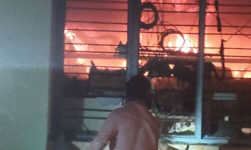 കാഞ്ഞിരംകുളം പഞ്ചായത്ത് ഓഫീസില്‍ തീപ്പിടിത്തം