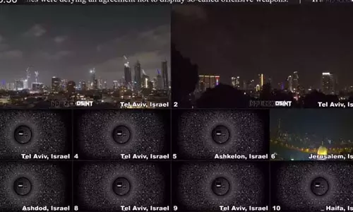 ഇറാന്‍ മിസൈലുകള്‍ എത്തിയപ്പോള്‍ ലൈവ് നിര്‍ത്തി ഇസ്രായേലി ചാനലുകള്‍