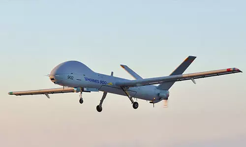 ഇസ്രായേലിന്റെ ഹെര്‍മിസ് ഡ്രോണ്‍ വീഴ്ത്തി