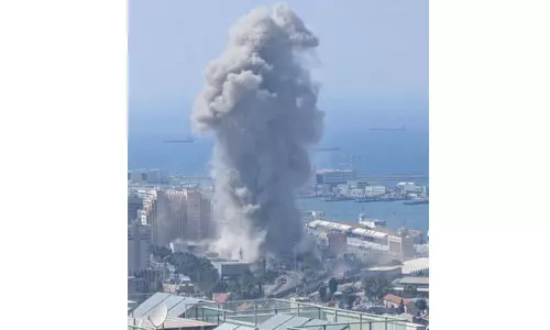 ഹൈഫയിലെ പോലിസ് മന്ത്രാലയം ഓഫിസ് തകര്‍ത്ത് ഇറാന്‍ (വീഡിയോ)