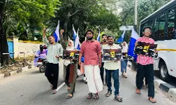 ഭാരതാംബ; ഗവര്‍ണറുടെ ഹിന്ദുത്വ തിട്ടൂരം ചെറുത്ത് തോല്‍പ്പിക്കും: നഈം ഗഫൂര്‍