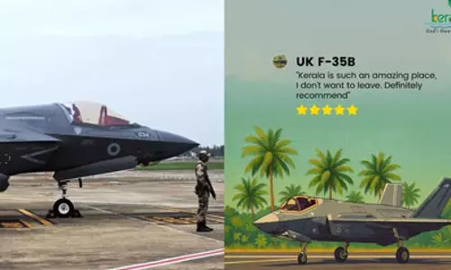 ഒരിക്കലും വിട്ടുപോകാന്‍ ആഗ്രഹിക്കാത്ത മനോഹര സ്ഥലം; ബ്രിട്ടന്റെ എഫ്-35 യുദ്ധവിമാനം വെച്ച് പരസ്യം ചെയ്ത് ടൂറിസം വകുപ്പ്
